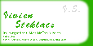 vivien steklacs business card